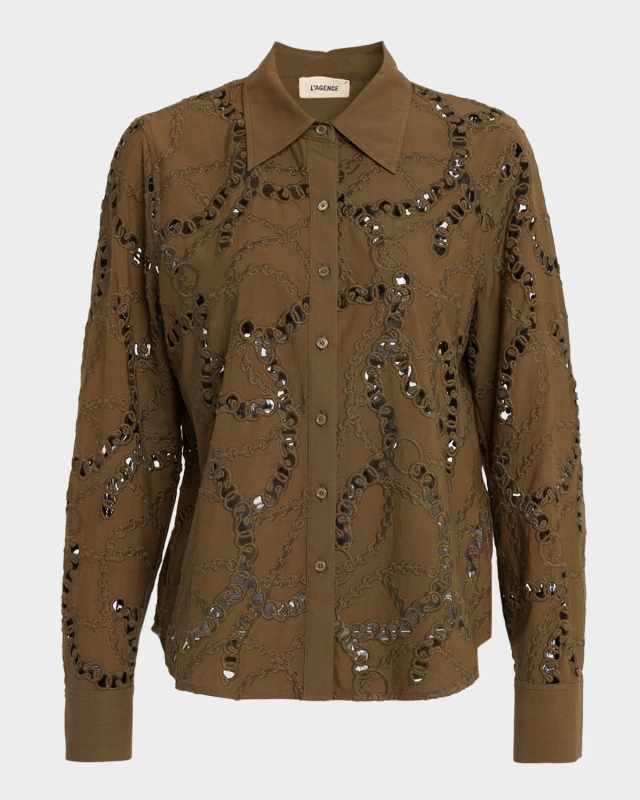 Ellery Eyelet Blous